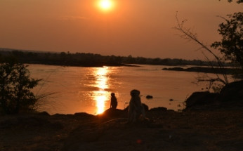 Sunset Zambezi River, Zambia