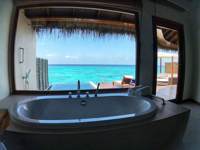 Overwater Villa at the W Hotel luxury resort, Maldives
