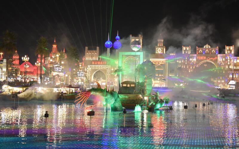 Laser show in Global Village Dubai
