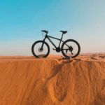 Mountain bike in desert