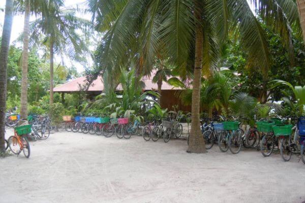 Bicycles on La Digue Island, Seychelles
