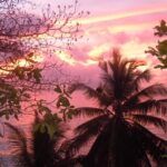 Sunset on Sunset Beach Mahe Island, Seychelles