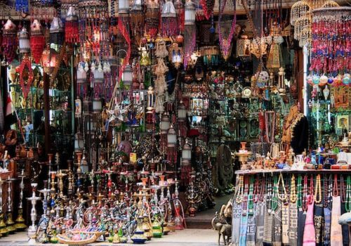 Souvenirs in the Market in Egypt
