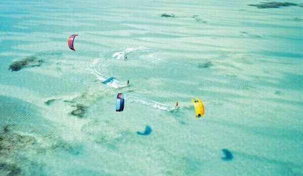 Kitesurfing, Paje Beach, Zanzibar