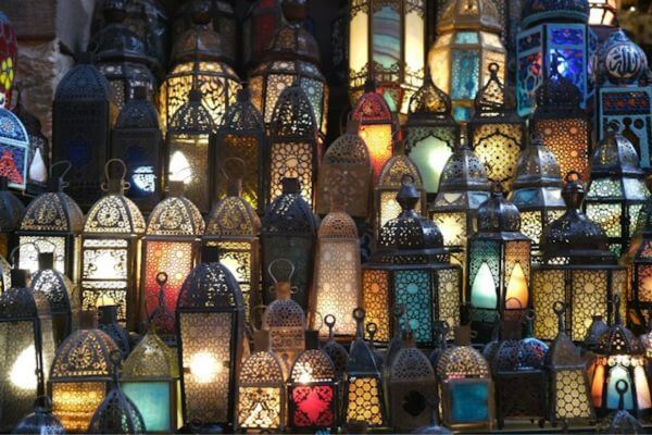 Egyptian colorful lamps