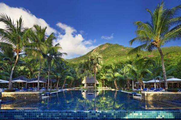 A pool in Hilton Seychelles Labriz Resort and Spa