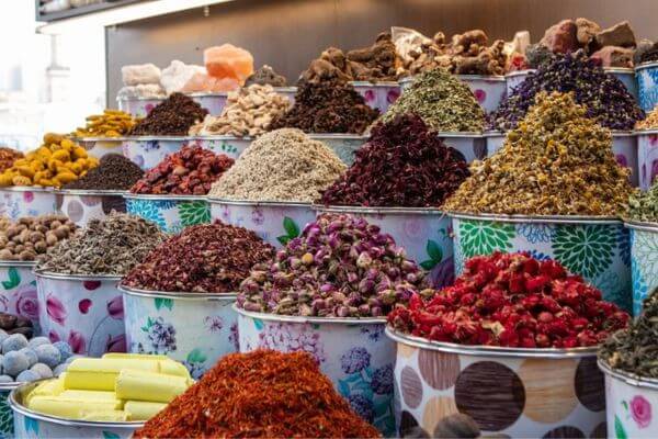 Spices in Spice Souk Dubai