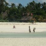 Local people on the beach in Zanzibar
