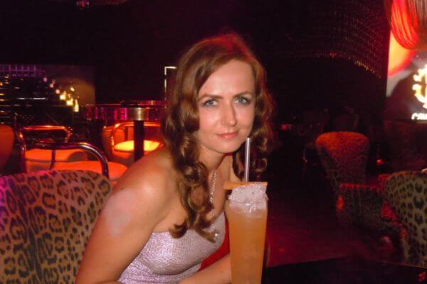 Me with a drink in Cavalli Club Dubai
