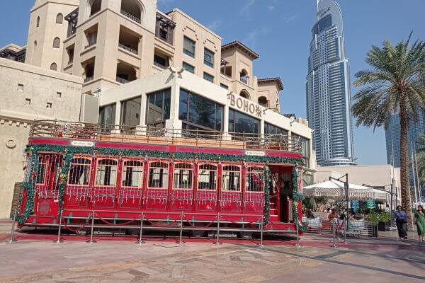 Dubai Downtown at Christmas